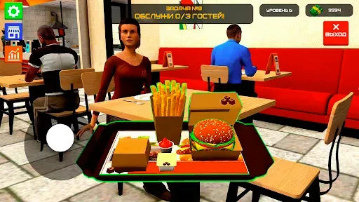 Скриншот 1 — Burger Restaurant Simulator 3D