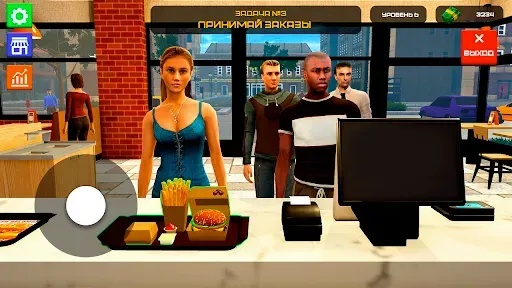 Скриншот 3 — Burger Restaurant Simulator 3D
