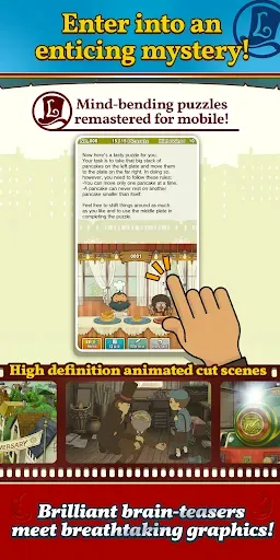 Скриншот 3 — Layton: Diabolical Box in HD