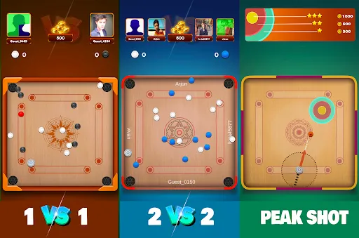 Скриншот 4 — Carrom board game: Disc Game