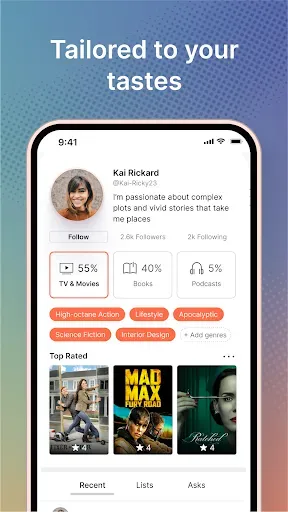 Скриншот 4 — Likewise: Entertainment Picks