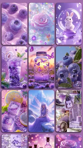 Скриншот 4 — Purple aesthic wallpaper