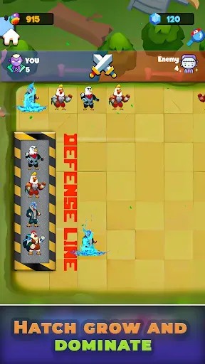 Скриншот 5 — Clash of Chicks : Wild Battles