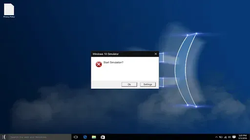 Скриншот 2 — W10 Simulator
