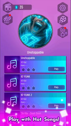 Скриншот 1 — Meme Mason 67 Tiles Music Hop