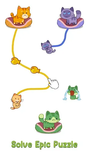 Скриншот 2 — Cat Puzzle: Draw to Kitten
