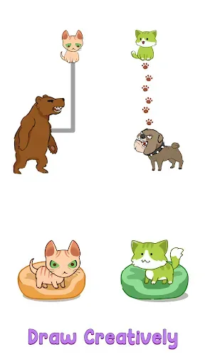 Скриншот 6 — Cat Puzzle: Draw to Kitten