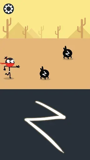 Скриншот 1 — Stick Hero: Draw to smash