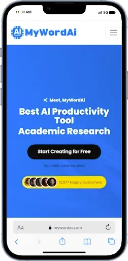 Скриншот 1 — AI Academic Research Writing