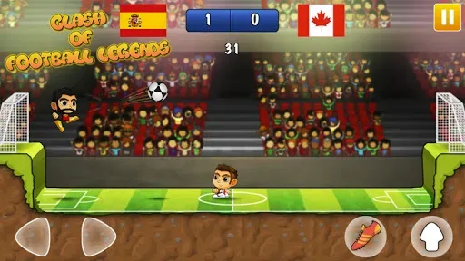 Скриншот 1 — Clash of Football Legends 2017