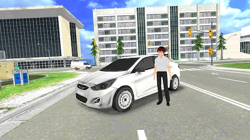 Скриншот 1 — City Driving Game : Korea Tour