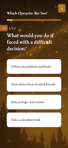 Скриншот 2 — Potter Personality Quiz