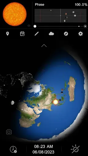 Скриншот 1 — Flat Earth Pro