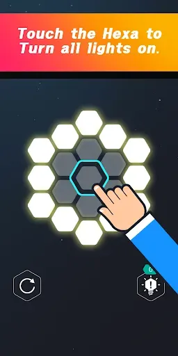 Скриншот 1 — LIGHT UP 7 - Hexa Puzzle