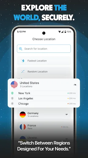 Скриншот 2 — Onion VPN — быстро и безопасно