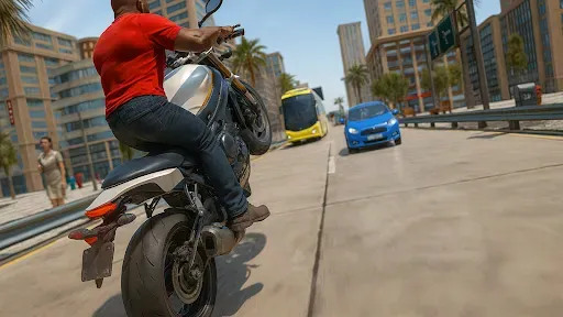 Скриншот 5 — City Traffic Moto Rider