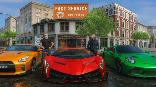 Скриншот 1 — Supercar Street Racing Sim