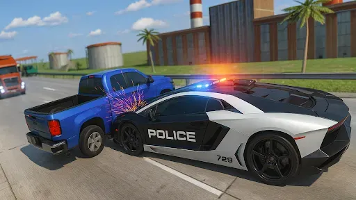 Скриншот 1 — Police Car Traffic