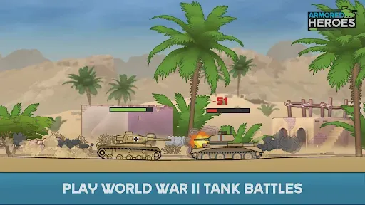 Скриншот 3 — Armored Heroes - Tank Wars