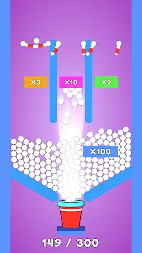 Скриншот 1 — Balls and Ropes: Cut 'n Bounce