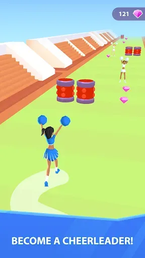 Скриншот 1 — Cheerleader Run 3D