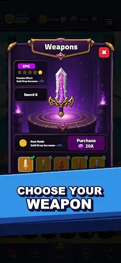 Скриншот 2 — Tap Adventure: Idle RPG
