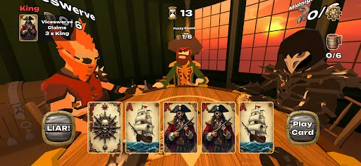 Скриншот 2 — Liar's Cards - Ship of Deceit