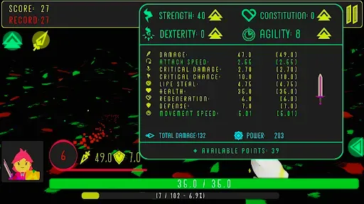 Скриншот 7 — Neon Rogue: Idle Roguelike RPG