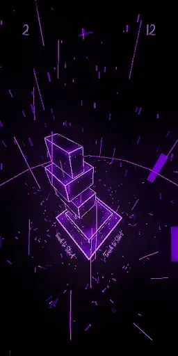 Скриншот 2 — Neon Stack 3D - Empilhe blocos