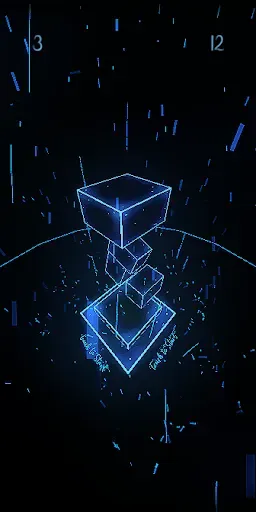 Скриншот 3 — Neon Stack 3D - Empilhe blocos