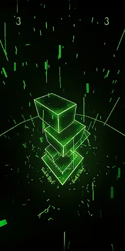Скриншот 4 — Neon Stack 3D - Empilhe blocos