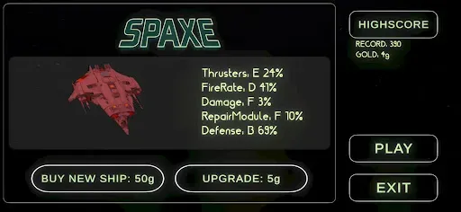 Скриншот 1 — SPACE - Spaceship Level Devil