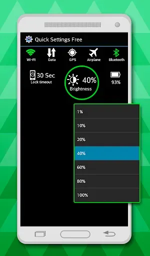 Скриншот 2 — Быстрые настройки app