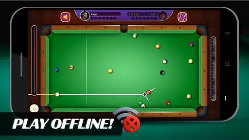 Скриншот 1 — 8 Ball Бильярд Оффлайн Пул