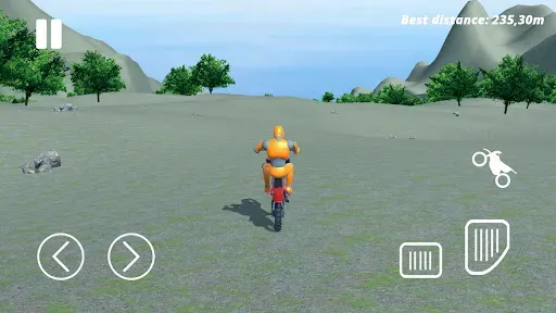 Скриншот 2 — Motorcycle Ragdoll Fall