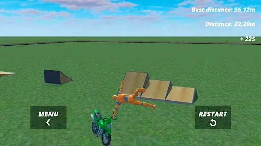 Скриншот 6 — Motorcycle Ragdoll Fall