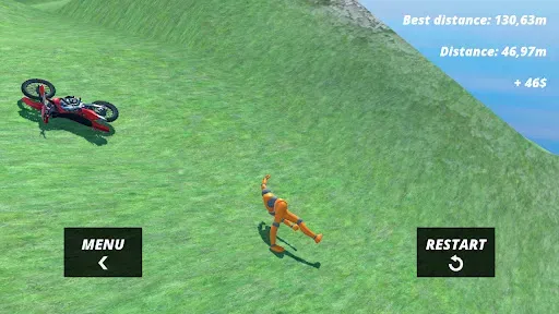 Скриншот 8 — Motorcycle Ragdoll Fall