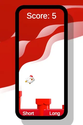 Скриншот 4 — Chick Pipe Jump