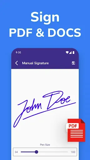 Скриншот 1 — Signature On Docs & Photos