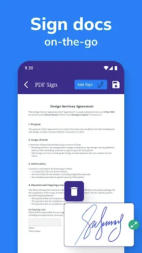 Скриншот 2 — Signature On Docs & Photos