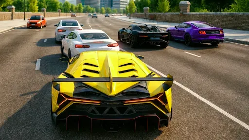 Скриншот 1 — City Car Racing Simulator