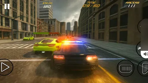 Скриншот 1 — Luxury Police Car Racing Chase
