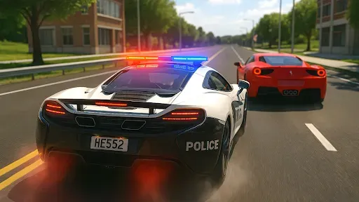 Скриншот 5 — Luxury Police Car Racing Chase