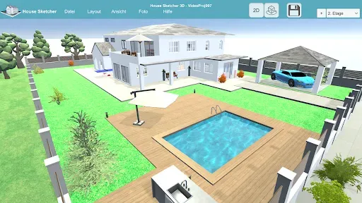 Скриншот 1 — HOUSE SKETCHER | 3D ПЛАН ЭТАЖА