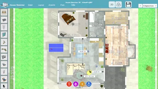 Скриншот 3 — HOUSE SKETCHER | 3D ПЛАН ЭТАЖА