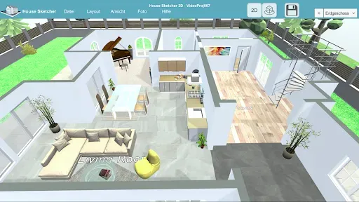 Скриншот 4 — HOUSE SKETCHER | 3D ПЛАН ЭТАЖА