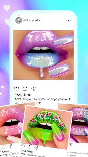 Скриншот 1 — Lipstick Makeup Game