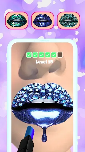 Скриншот 3 — Lipstick Makeup Game