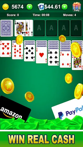 Скриншот 1 — Solitaire Real Money: Win Cash