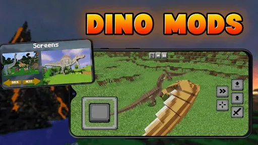 Скриншот 4 — Моды Динозавр для Minecraft PE